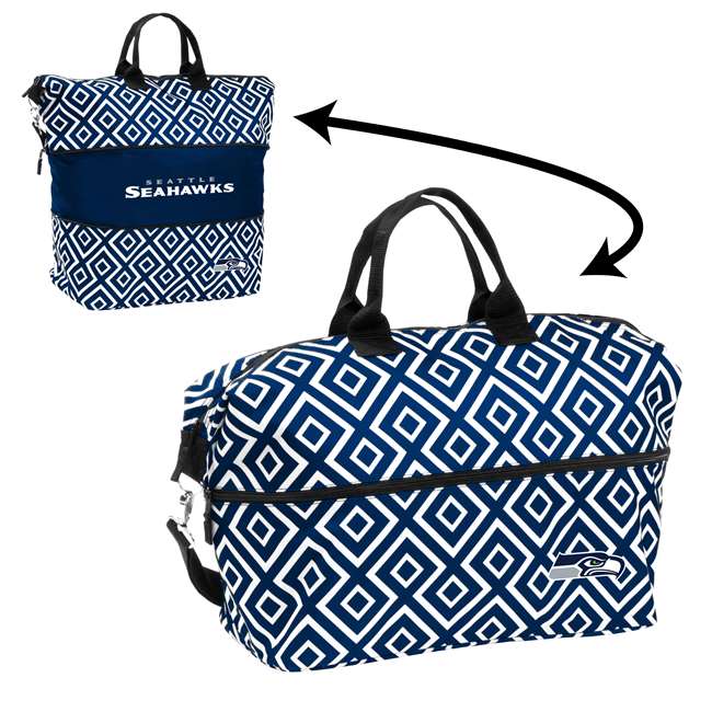 Seattle Seahawks Double Diamond Expandable Tote