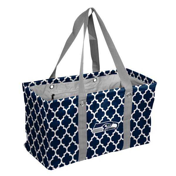 Seattle SeahawksCrosshatch Picnic Tailgate Caddy Tote Bag