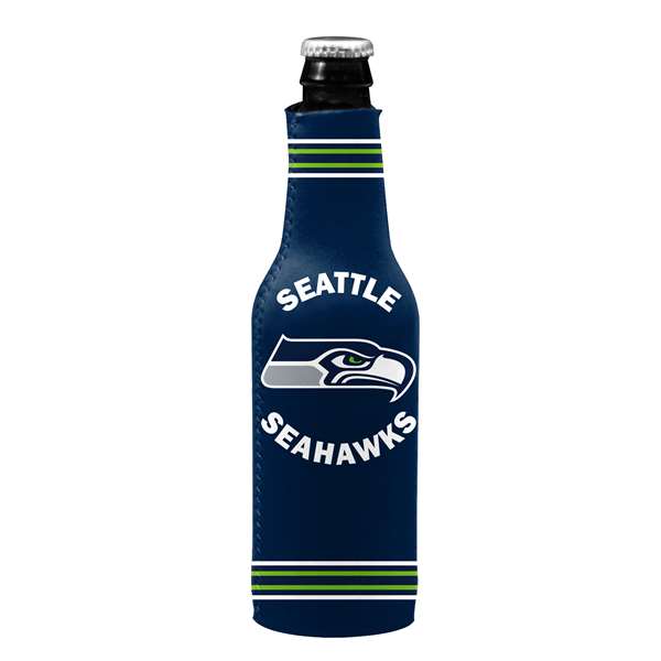 Seattle Seahawks Crest Logo Bottle Coozie