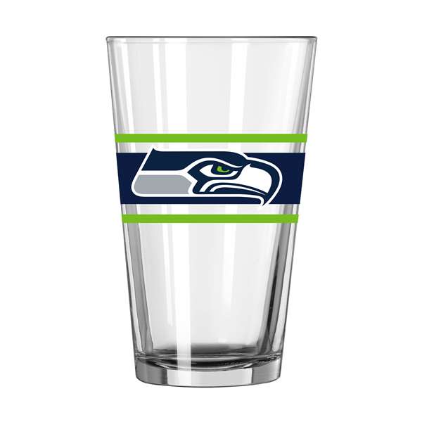 Seattle Seahawks 16oz Stripe Pint Glass