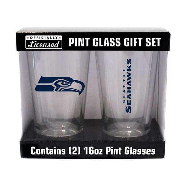 Seattle Seahawks 16oz Gameday Pint Glass 2 Pack