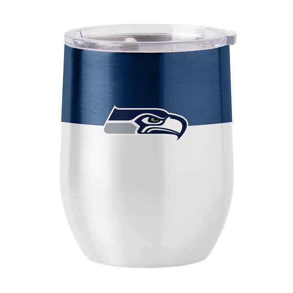 Seattle Seahawks Colorblock 16oz Stainless Curved Beverage  