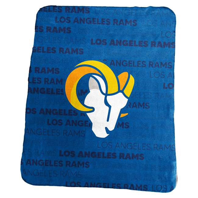 LA Rams Classic Fleece Blanket 50 X 60 inches