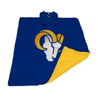 Los Angeles Rams All Weather Outdoor BLos Angelesnket XL 731-AW Outdoor Blkt