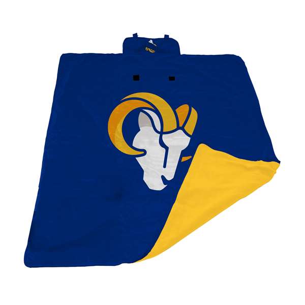Los Angeles Rams All Weather Outdoor BLos Angelesnket XL 731-AW Outdoor Blkt