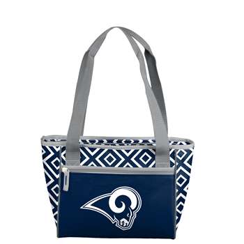 Los Angeles Rams Navy/White Quatrefoil 16 Can Cooler Tote 83 - 16 Cooler Tote