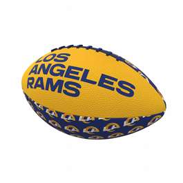 LA Rams Repeating Mini-Size Rubber Football