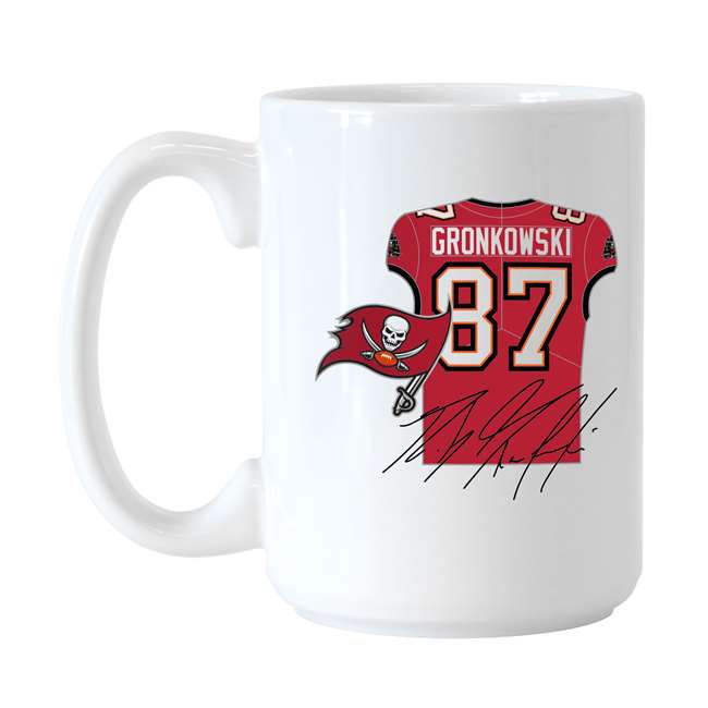 Tampa Bay Buccaneers Rob Gronkowski Jersey 15oz Sublimated Mug