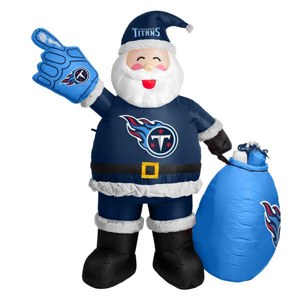 Tennessee Titans Santa Clause Yard Inflatable 7 Ft Tall  99