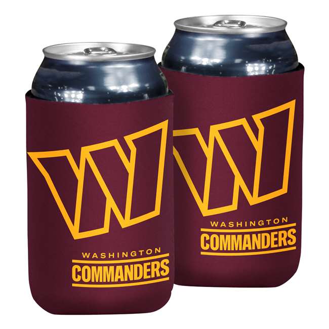 Washington Commanders Oversized Logo Flat Coozie