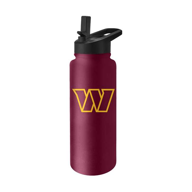 Washington Commanders Quencher Logo Flip Top Water Bottle