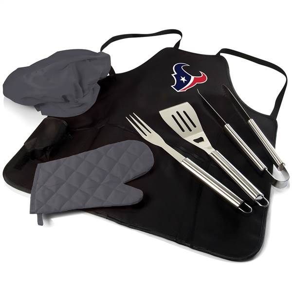 Houston Texans BBQ Apron Grill Set  