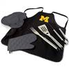 Michigan Wolverines BBQ Apron Grill Set  