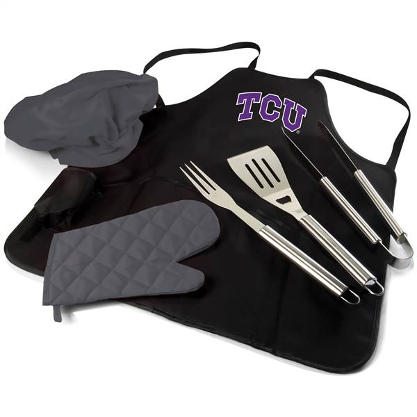 TCU Horned Frogs BBQ Apron Grill Set  