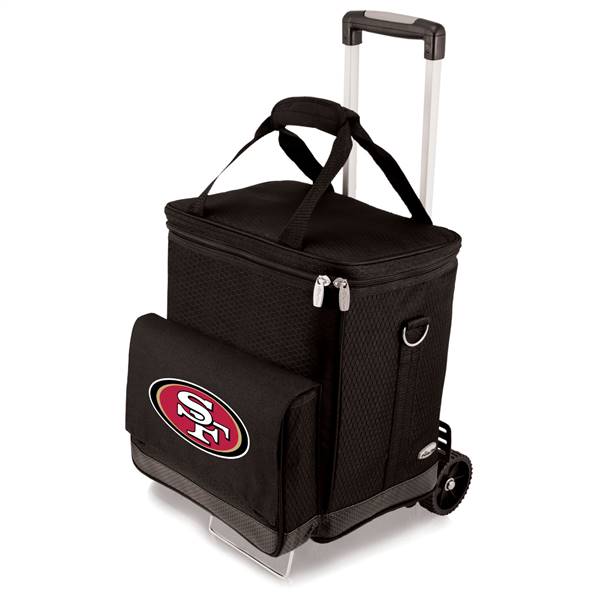 San Francisco 49ers 6-Bottle Wine Cooler with Trolley