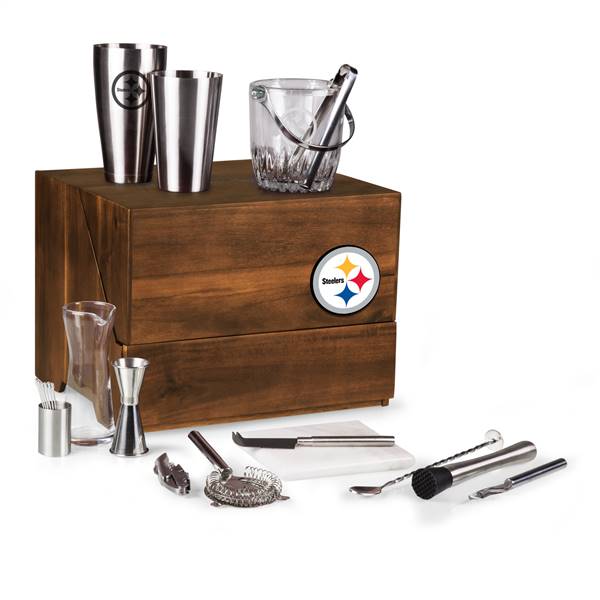 Pittsburgh Steelers Madison Tabletop All-In-One Bar Set