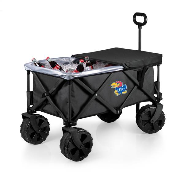Kansas Jayhawks All-Terrain Collapsible Wagon Cooler