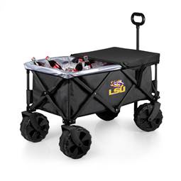 LSU Tigers All-Terrain Collapsible Wagon Cooler