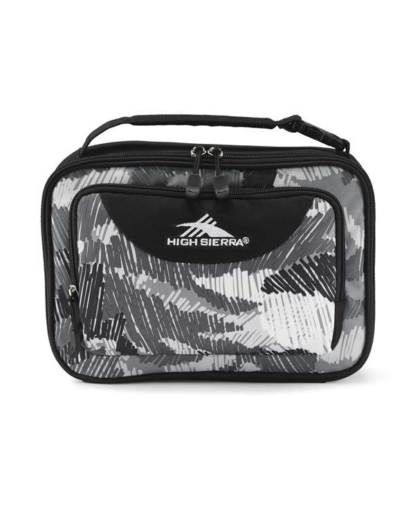 High Sierra Back to School Backpack  Single Compartment Lunch Bag - Scribble Camo  