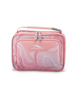 High Sierra Lunch Bags Single Cmprtmnt Lnch Bag Pink Marble/Bubblegum Pink