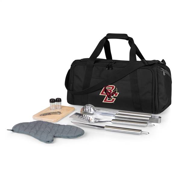 Boston College Eagles BBQ Grill Kit and Cooler Bag