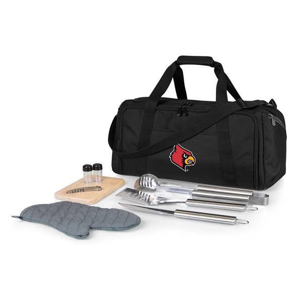 Louisville Cardinals BBQ Grill Kit and Cooler Bag