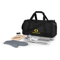 Oregon Ducks BBQ Grill Kit and Cooler Bag