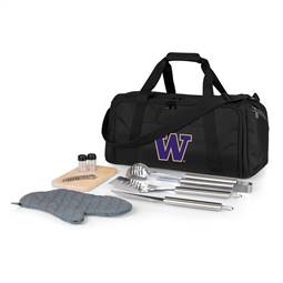 Washington Huskies BBQ Grill Kit and Cooler Bag