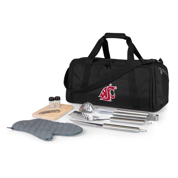 Washington State Cougars BBQ Grill Kit and Cooler Bag