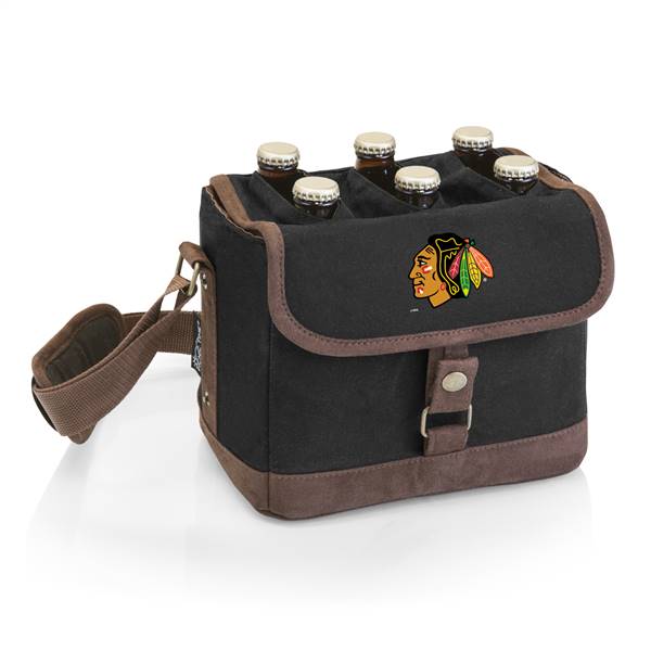 Chicago Blackhawks Six Pack Beer Caddy with Opener