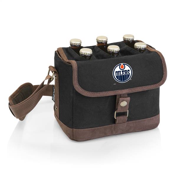 Edmonton Oilers Six Pack Beer Caddy with Opener