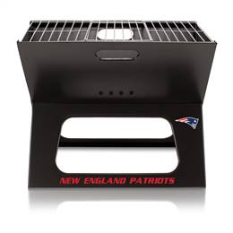New England Patriots Portable Folding Charcoal BBQ Grill