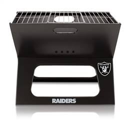 Las Vegas Raiders Portable Folding Charcoal BBQ Grill