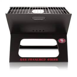San Francisco 49ers Portable Folding Charcoal BBQ Grill