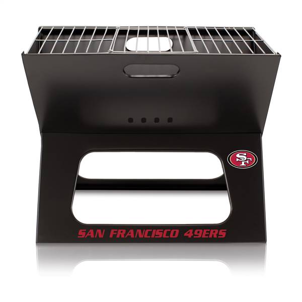 San Francisco 49ers Portable Folding Charcoal BBQ Grill