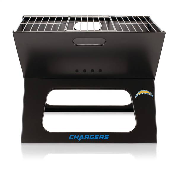 Los Angeles Chargers Portable Folding Charcoal BBQ Grill