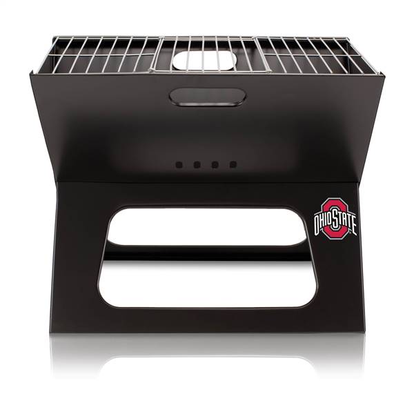 Ohio State Buckeyes Portable Folding Charcoal BBQ Grill