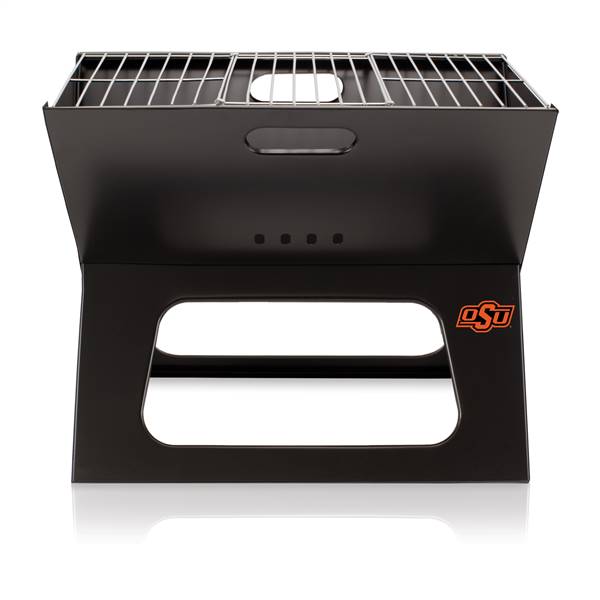 Oklahoma State Cowboys Portable Folding Charcoal BBQ Grill