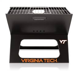 Virginia Tech Hokies Portable Folding Charcoal BBQ Grill