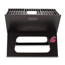 Washington State Cougars Portable Folding Charcoal BBQ Grill