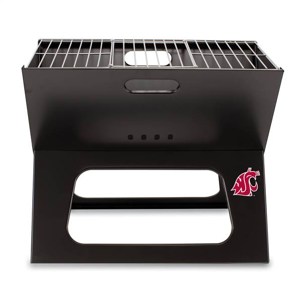 Washington State Cougars Portable Folding Charcoal BBQ Grill