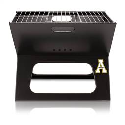 App State Mountaineers Portable Folding Charcoal BBQ Grill  