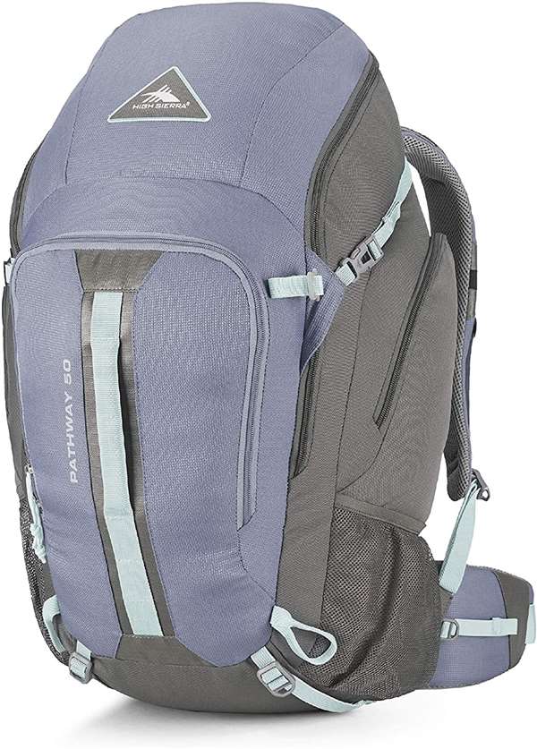 High Sierra Pathway Frame Packs 50L Grey Blue/Mercury/Blue Haze   