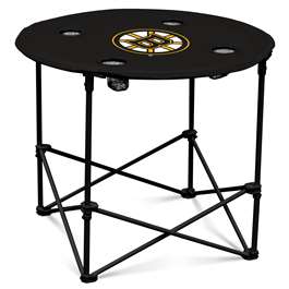 Boston Bruins Round Folding Table with Carry Bag