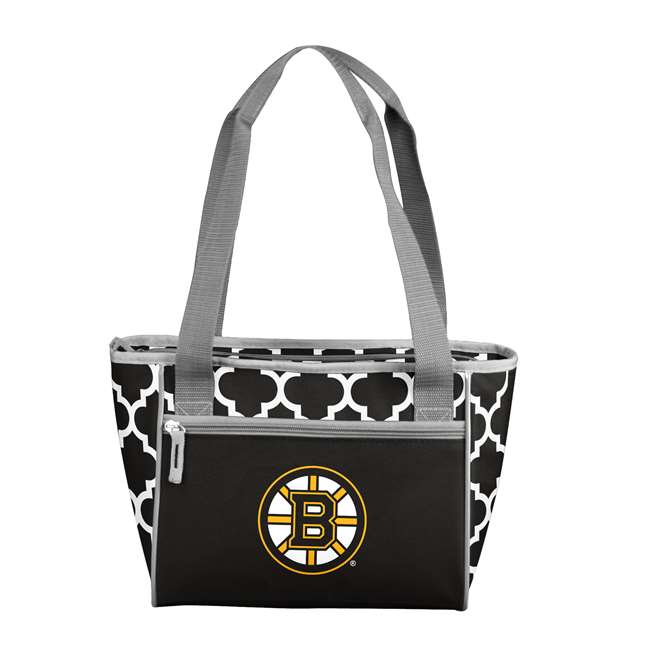 Boston Bruins Quatrefoil 16 Can Cooler Tote