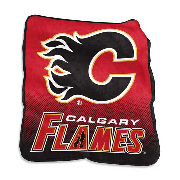 Calgary Flames Raschel Throw Blanket - 50 X 60 in.