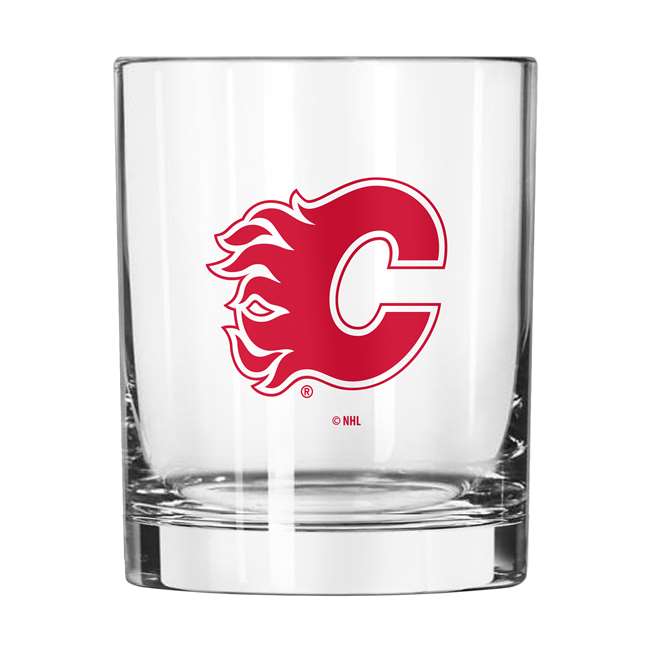 Calgary Flames 14oz Gameday Rocks Glass