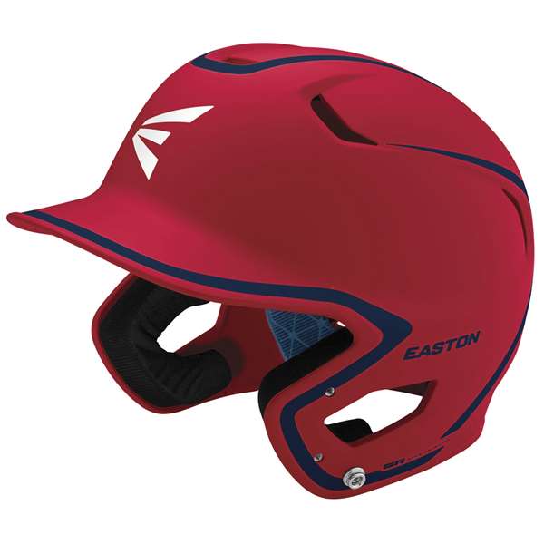 Easton Z5 2.0 Matte Two-Tone Batting Helmet - Senior RED/NAVY 