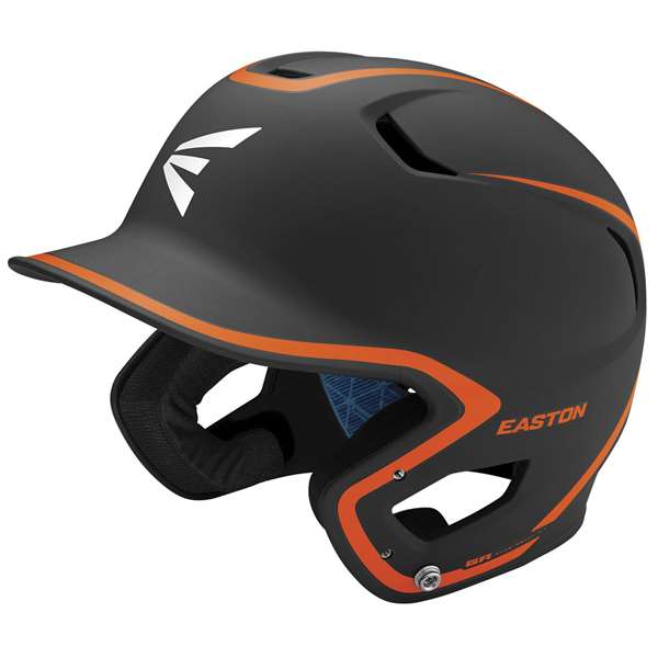 Easton Z5 2.0 Matte Two-Tone Batting Helmet - Senior BLACK/ORANGE 