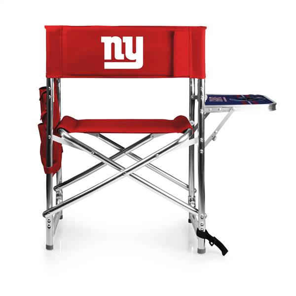 New York Giants Folding Sports Chair with Table  